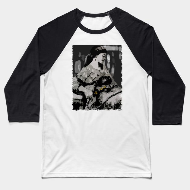 Quite comtemplation Baseball T-Shirt by Artprintzilla